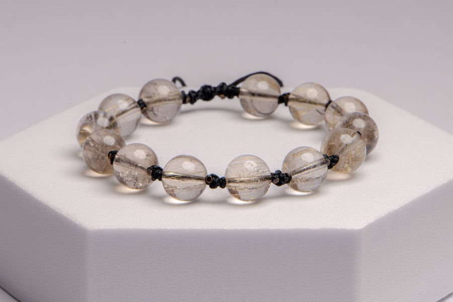 Luxurious Rutilated Quartz Bracelet