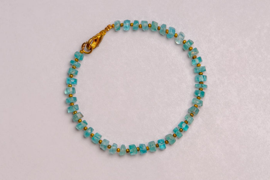 Turquoise and Citrine Beaded Bracelet