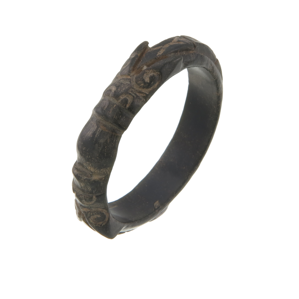 Antique Jade 14mm Bangle