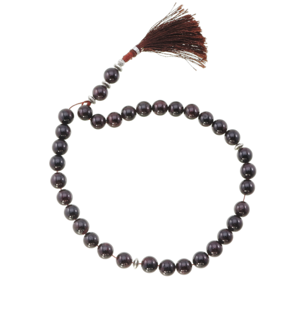 Blood Garnet silver comboloi