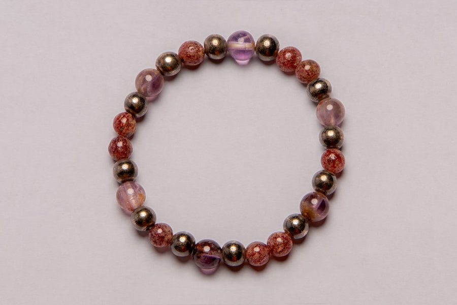 Amethyst and Mookaite Bracelet