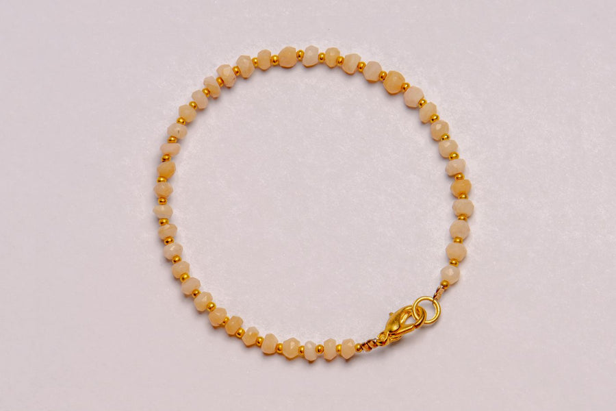 Golden Beaded Bracelet