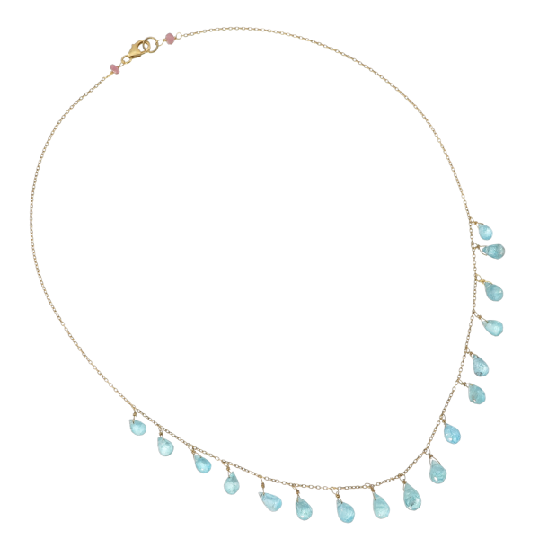 Apatite silver Necklace
