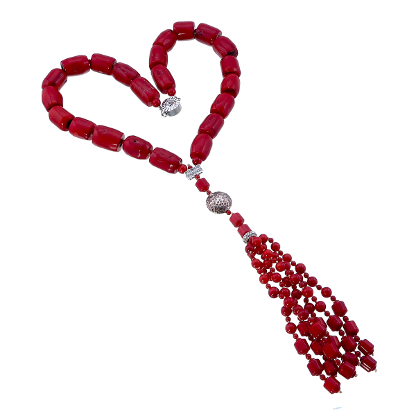 Coral Pendant-Necklace