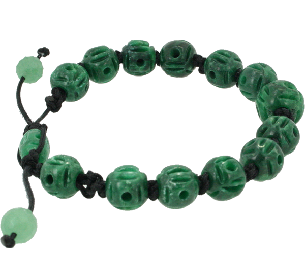 Green Jade Beaded Bracelet