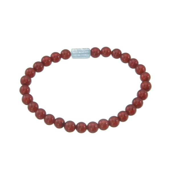 Agate and Blue Quartz Bracelet