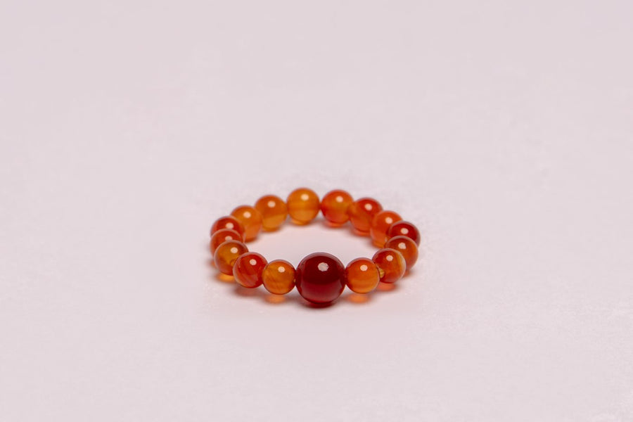 Carnelian Beaded Ring